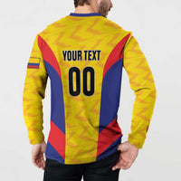 Custom Football Colombia Button Sweatshirt Los Cafeteros Go Champions