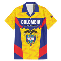 Custom Football Colombia Family Matching Mermaid Dress and Hawaiian Shirt Los Cafeteros Go Champions