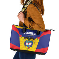 Football Colombia Leather Tote Bag Los Cafeteros Go Champions