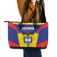 Football Colombia Leather Tote Bag Los Cafeteros Go Champions