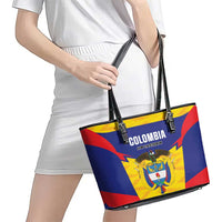 Football Colombia Leather Tote Bag Los Cafeteros Go Champions