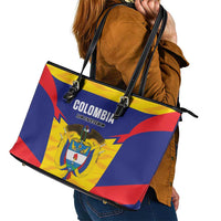 Football Colombia Leather Tote Bag Los Cafeteros Go Champions