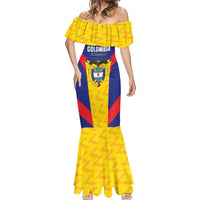 Custom Football Colombia Mermaid Dress Los Cafeteros Go Champions