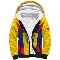 Custom Football Colombia Sherpa Hoodie Los Cafeteros Go Champions