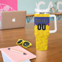 Custom Football Colombia Tumbler With Handle Los Cafeteros Go Champions