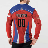 Custom Football Chile Football Button Sweatshirt La Roja Go Champions