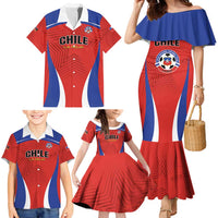 Custom Football Chile Football Family Matching Mermaid Dress and Hawaiian Shirt La Roja Go Champions