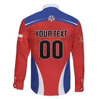 Custom Football Chile Football Family Matching Short Sleeve Bodycon Dress and Hawaiian Shirt La Roja Go Champions