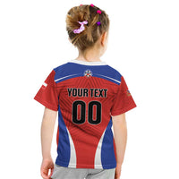 Custom Football Chile Football Kid T Shirt La Roja Go Champions