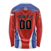 Custom Football Chile Football Long Sleeve Shirt La Roja Go Champions