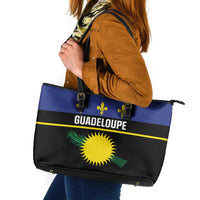 Guadeloupe Leather Tote Bag Rejyon Gwadloup Black Version