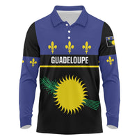 Guadeloupe Long Sleeve Polo Shirt Rejyon Gwadloup Black Version