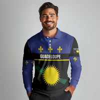 Guadeloupe Long Sleeve Polo Shirt Rejyon Gwadloup Black Version