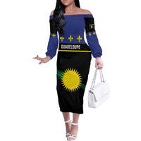 Guadeloupe Off The Shoulder Long Sleeve Dress Rejyon Gwadloup Black Version