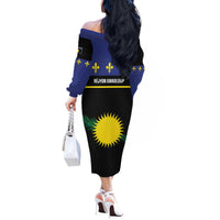 Guadeloupe Off The Shoulder Long Sleeve Dress Rejyon Gwadloup Black Version