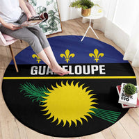 Guadeloupe Round Carpet Rejyon Gwadloup Black Version