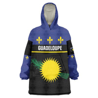 Guadeloupe Wearable Blanket Hoodie Rejyon Gwadloup Black Version