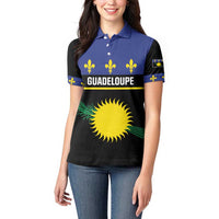 Guadeloupe Women Polo Shirt Rejyon Gwadloup Black Version