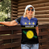Guadeloupe Women Polo Shirt Rejyon Gwadloup Black Version