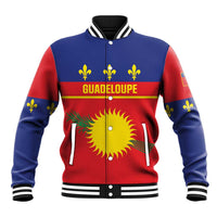 Guadeloupe Baseball Jacket Rejyon Gwadloup Red Version