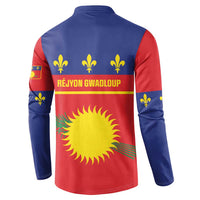 Guadeloupe Button Sweatshirt Rejyon Gwadloup Red Version