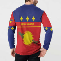 Guadeloupe Button Sweatshirt Rejyon Gwadloup Red Version