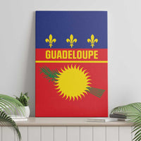 Guadeloupe Canvas Wall Art Rejyon Gwadloup Red Version