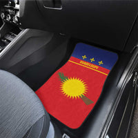 Guadeloupe Car Mats Rejyon Gwadloup Red Version