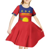 Guadeloupe Kid Short Sleeve Dress Rejyon Gwadloup Red Version