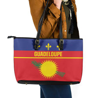 Guadeloupe Leather Tote Bag Rejyon Gwadloup Red Version