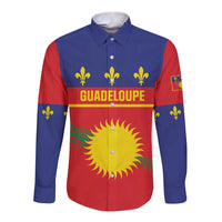 Guadeloupe Long Sleeve Button Shirt Rejyon Gwadloup Red Version