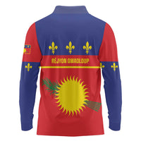 Guadeloupe Long Sleeve Polo Shirt Rejyon Gwadloup Red Version