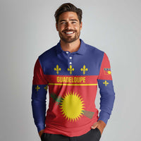 Guadeloupe Long Sleeve Polo Shirt Rejyon Gwadloup Red Version