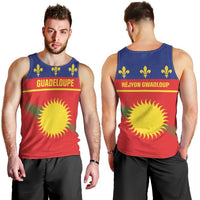 Guadeloupe Men Tank Top Rejyon Gwadloup Red Version
