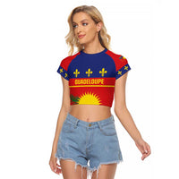 Guadeloupe Raglan Cropped T Shirt Rejyon Gwadloup Red Version