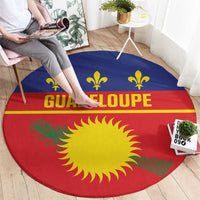 Guadeloupe Round Carpet Rejyon Gwadloup Red Version