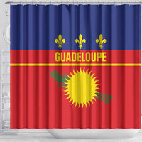 Guadeloupe Shower Curtain Rejyon Gwadloup Red Version