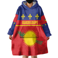 Guadeloupe Wearable Blanket Hoodie Rejyon Gwadloup Red Version