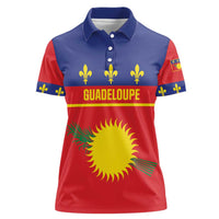 Guadeloupe Women Polo Shirt Rejyon Gwadloup Red Version