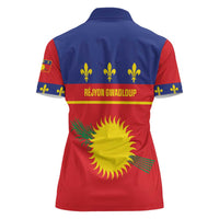 Guadeloupe Women Polo Shirt Rejyon Gwadloup Red Version