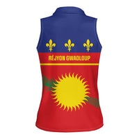Guadeloupe Women Sleeveless Polo Shirt Rejyon Gwadloup Red Version