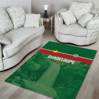 Football Guadeloupe Green Area Rug Les Gwada Boy Go Champions