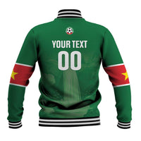 Custom Football Guadeloupe Green Baseball Jacket Les Gwada Boy Go Champions