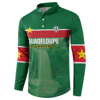 Custom Football Guadeloupe Green Button Sweatshirt Les Gwada Boy Go Champions