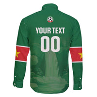 Custom Football Guadeloupe Green Family Matching Off The Shoulder Long Sleeve Dress and Hawaiian Shirt Les Gwada Boy Go Champions