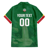 Custom Football Guadeloupe Green Hawaiian Shirt Les Gwada Boy Go Champions