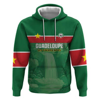 Custom Football Guadeloupe Green Hoodie Les Gwada Boy Go Champions