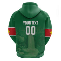 Custom Football Guadeloupe Green Hoodie Les Gwada Boy Go Champions