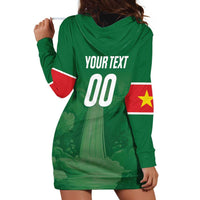 Custom Football Guadeloupe Green Hoodie Dress Les Gwada Boy Go Champions