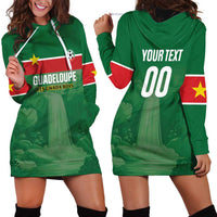 Custom Football Guadeloupe Green Hoodie Dress Les Gwada Boy Go Champions